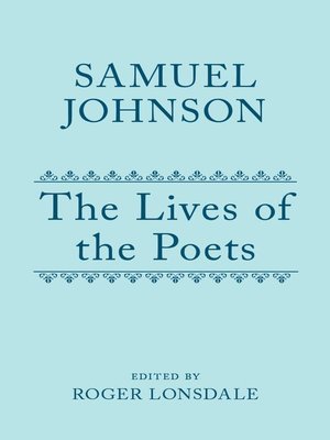 cover image of Samuel Johnson's Lives of the Poets